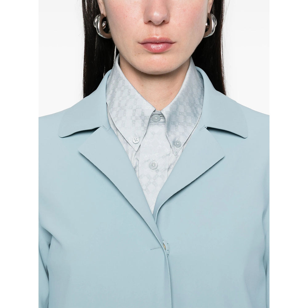 Herno Blue Coats - Single Breasted Coats Women - 2