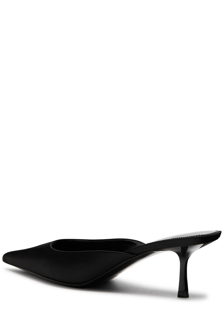 Saint Laurent Barbara 55 Satin Mules - 2
