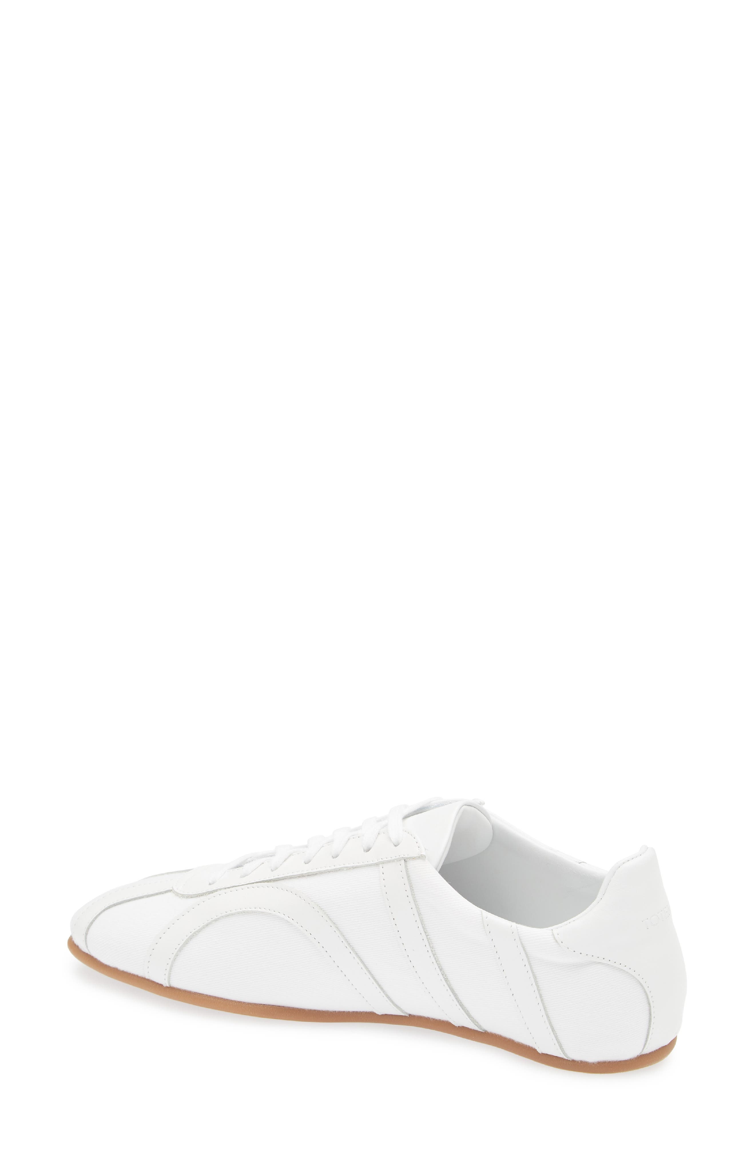 TOTEME Canvas Low Top Sneaker in White at Nordstrom - 2