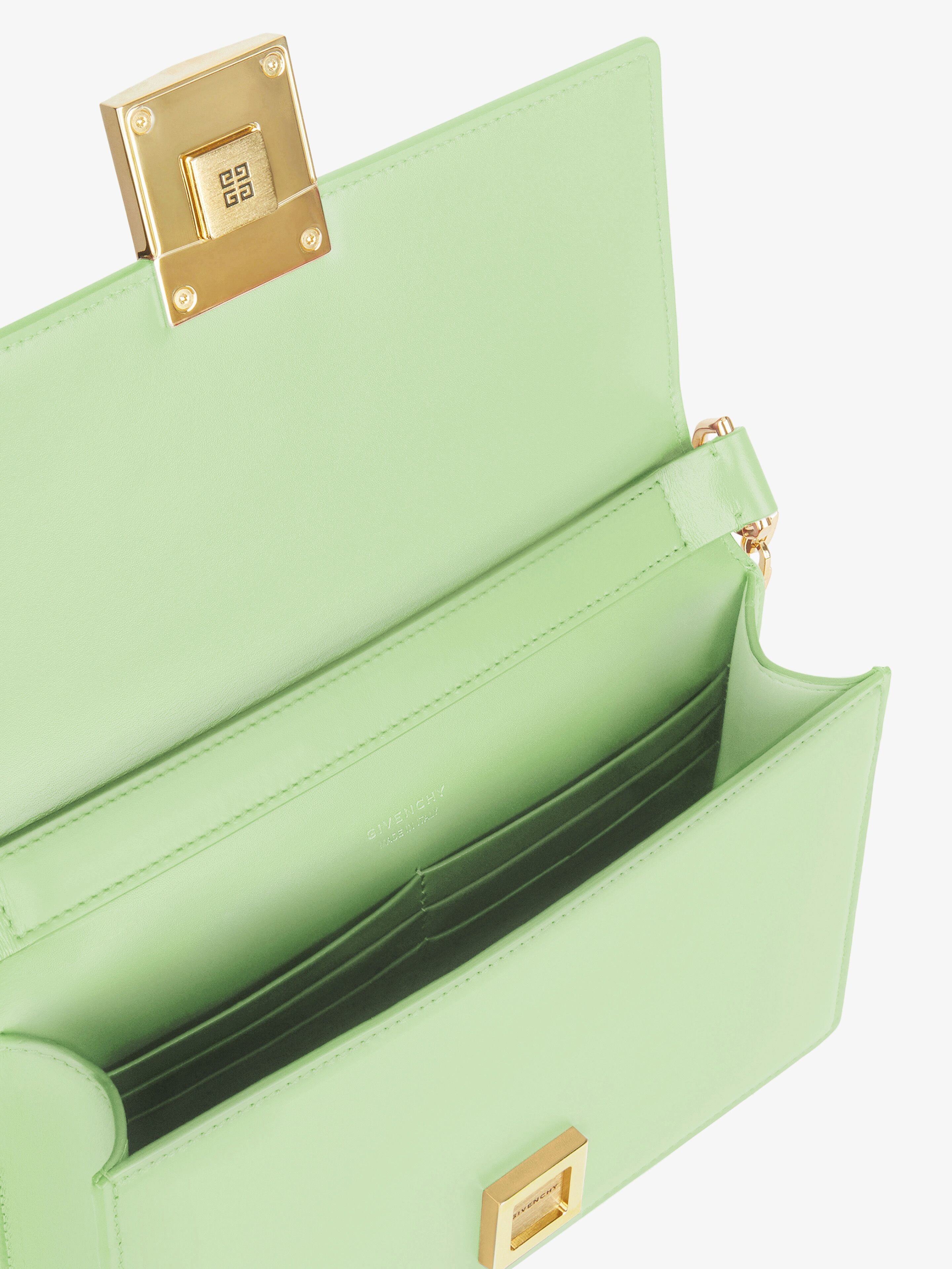 SMALL 4G BAG IN SHINY LEATHER WITH CHAIN - 6