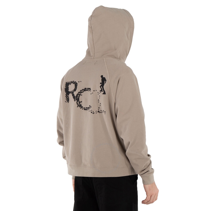 Reese Cooper Men's Grey Desire Paths Hooded Sweatshirt - 4