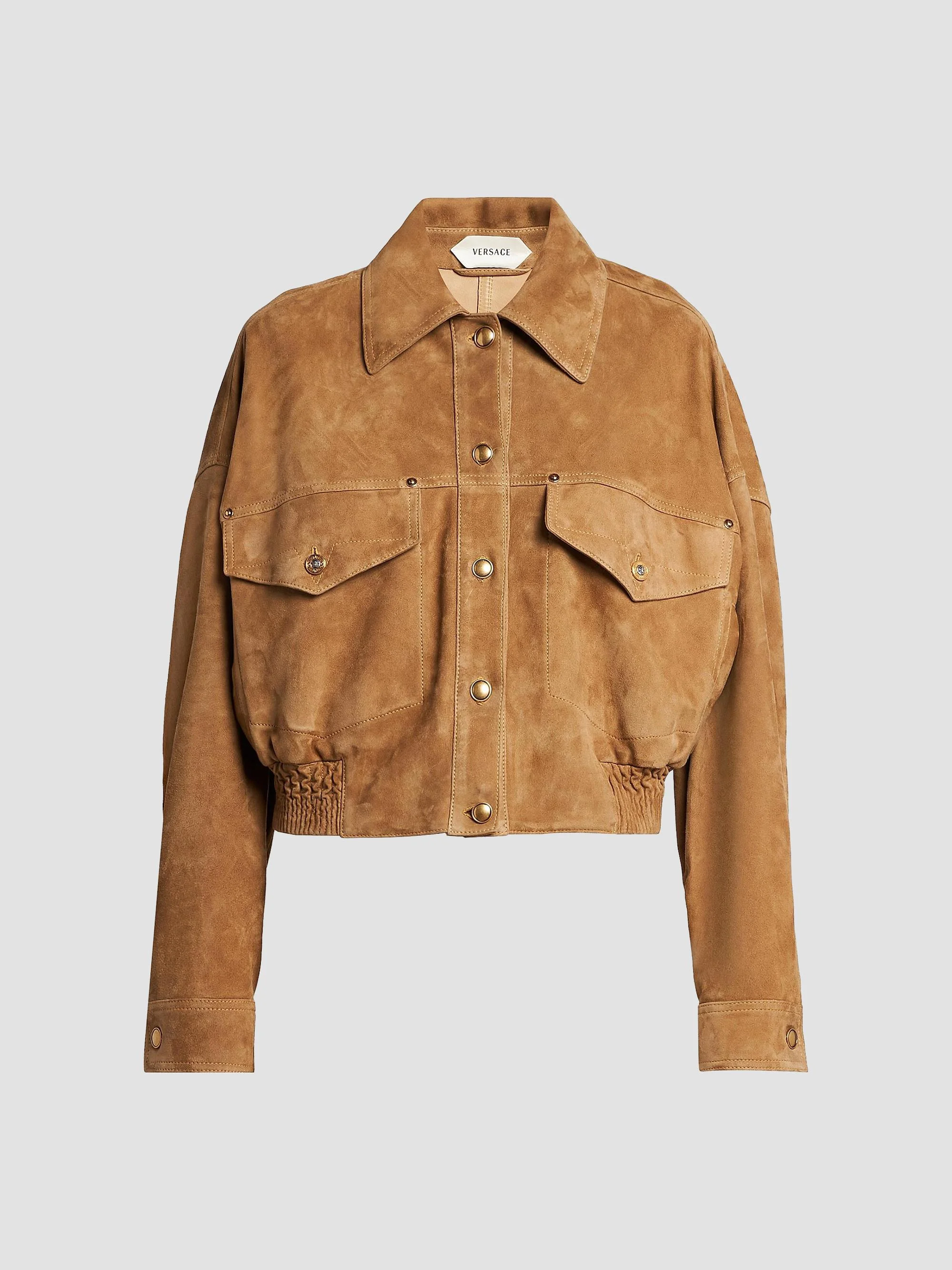 Women's La Vacanza Suede Blouson Jacket - Natural - 1