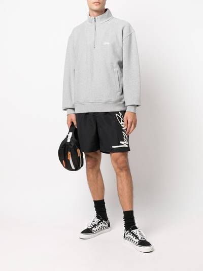 Stüssy mock-neck zip-up sweatshirt outlook