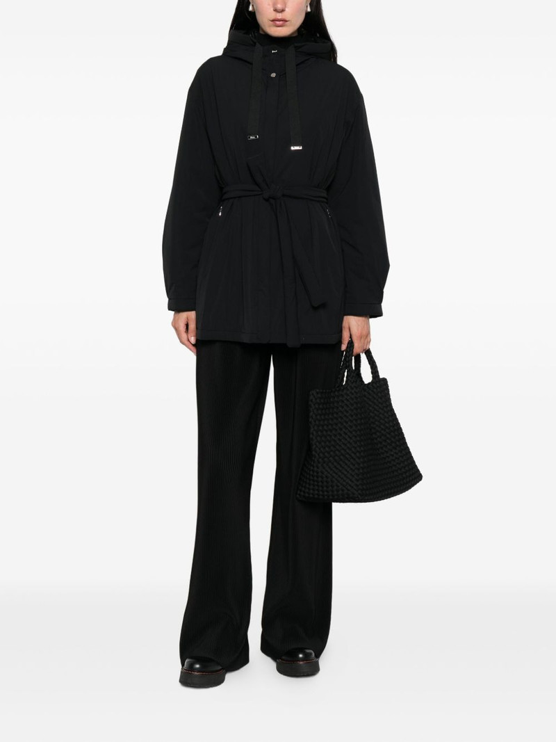 Herno hooded belted jacket outlook