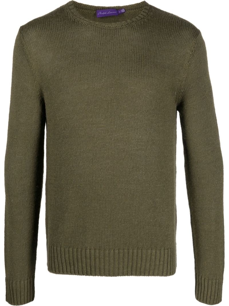 crew-neck long-sleeve jumper - 1