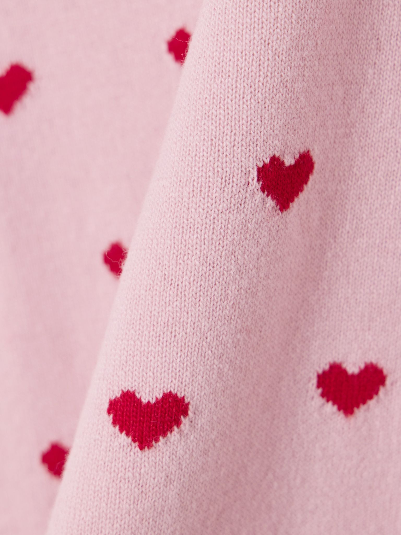 Cropped intarsia wool sweater Pink - 4