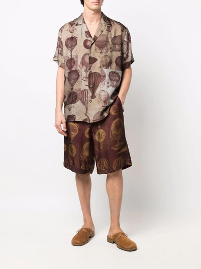 UMA WANG balloon-print shorts outlook