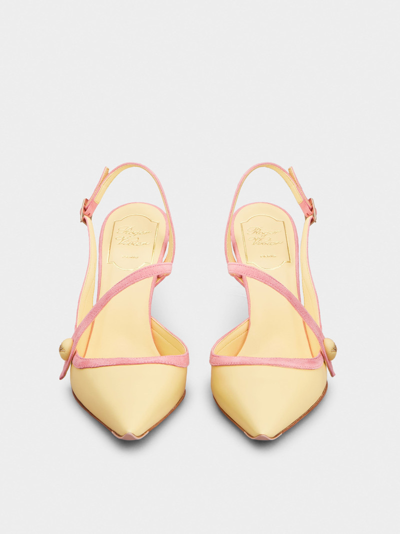 Rose Vivier Slingback Pumps in leather 7
