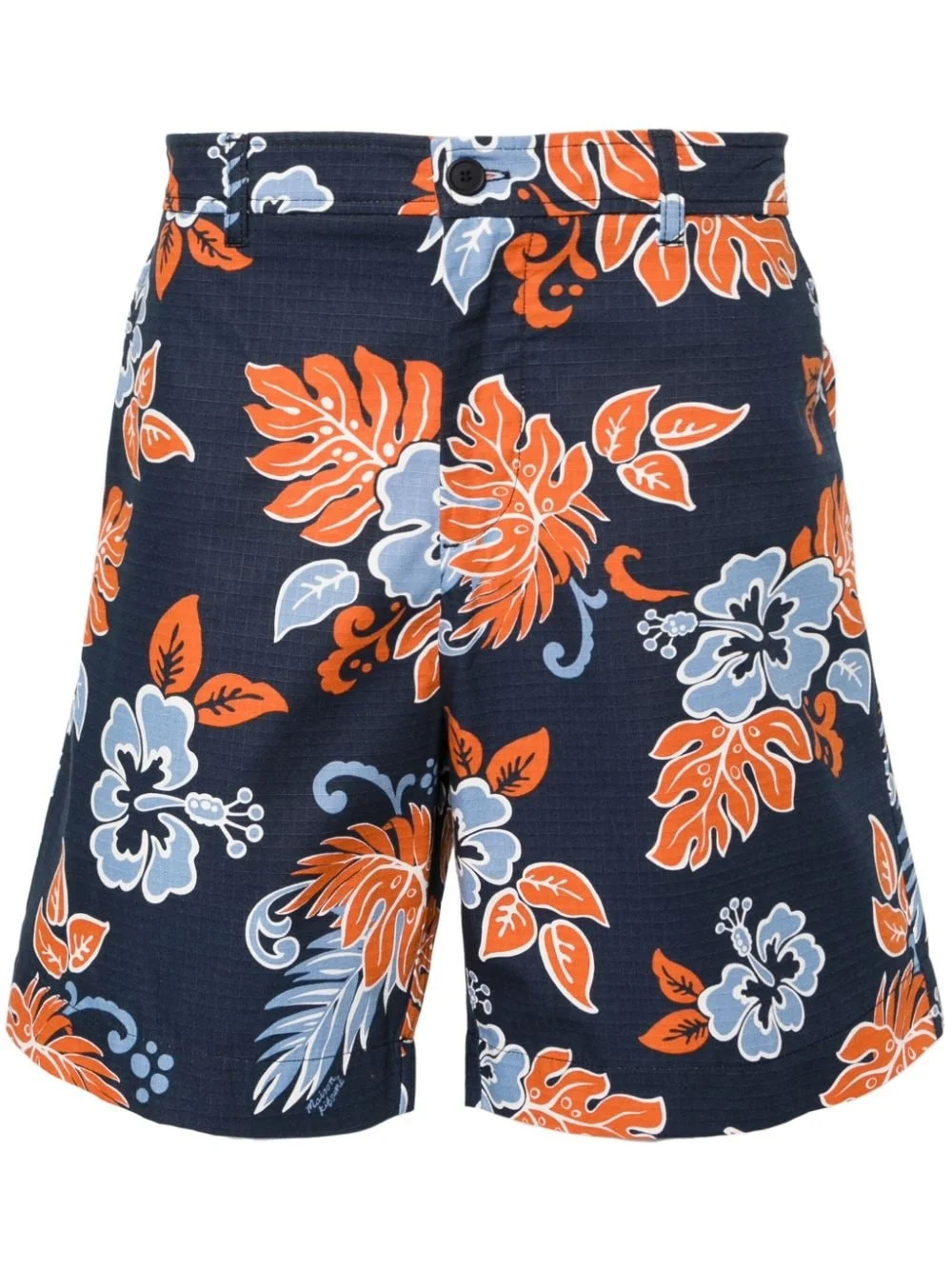 floral-print ripstop shorts - 1