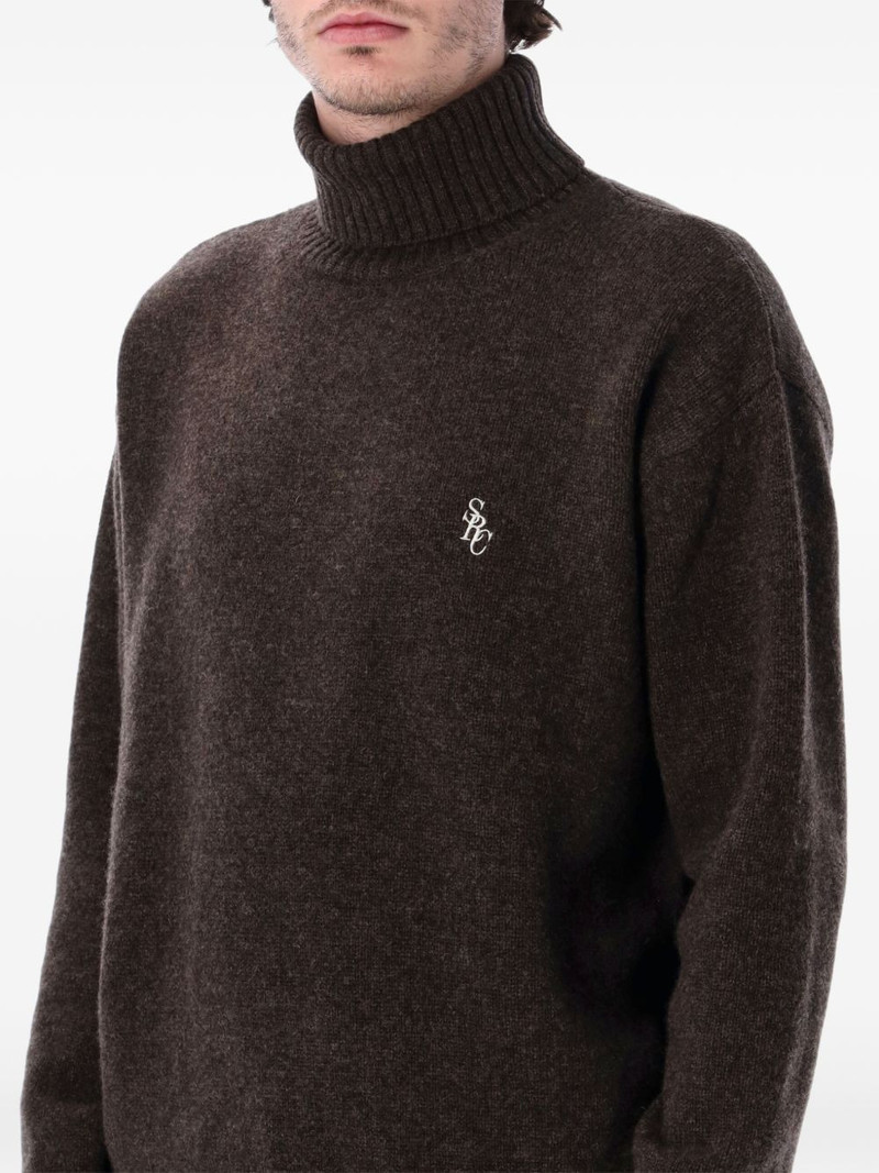 roll-neck logo-embroidered T-shirt 3