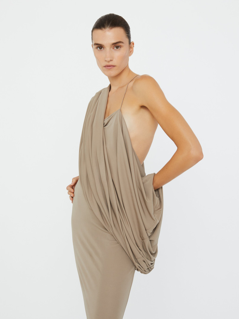CHRISTOPHER ESBER Aiba Draped Jersey Tee Dress outlook