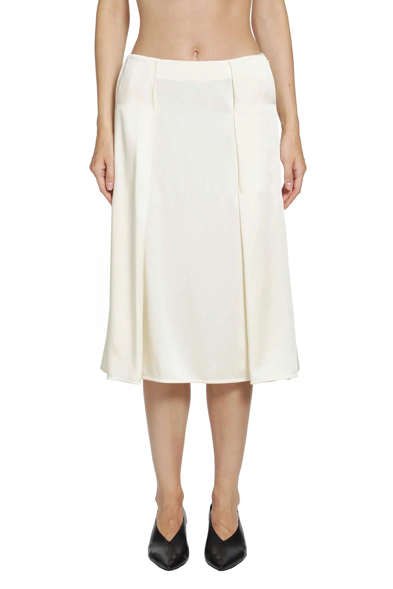 Envers Satin Pleated Skirt - 1