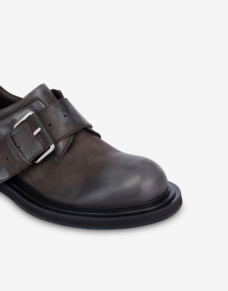 AGED CALFSKIN DERBY SHOES 3