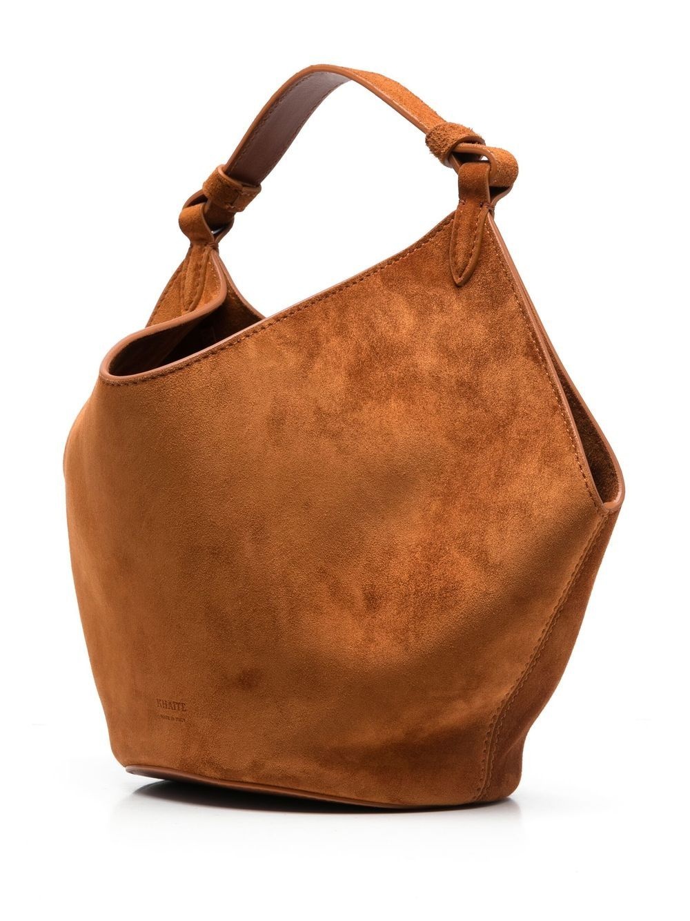 Mini Lotus suede tote bag - 8