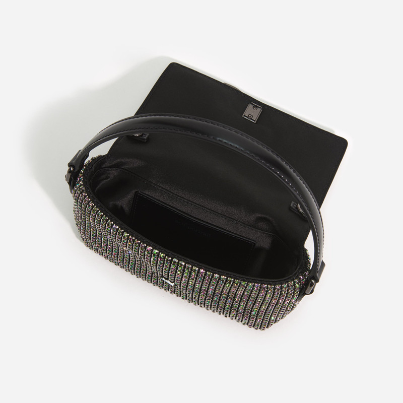 self-portrait Multi Rhinestone Chainmail Micro Bag outlook