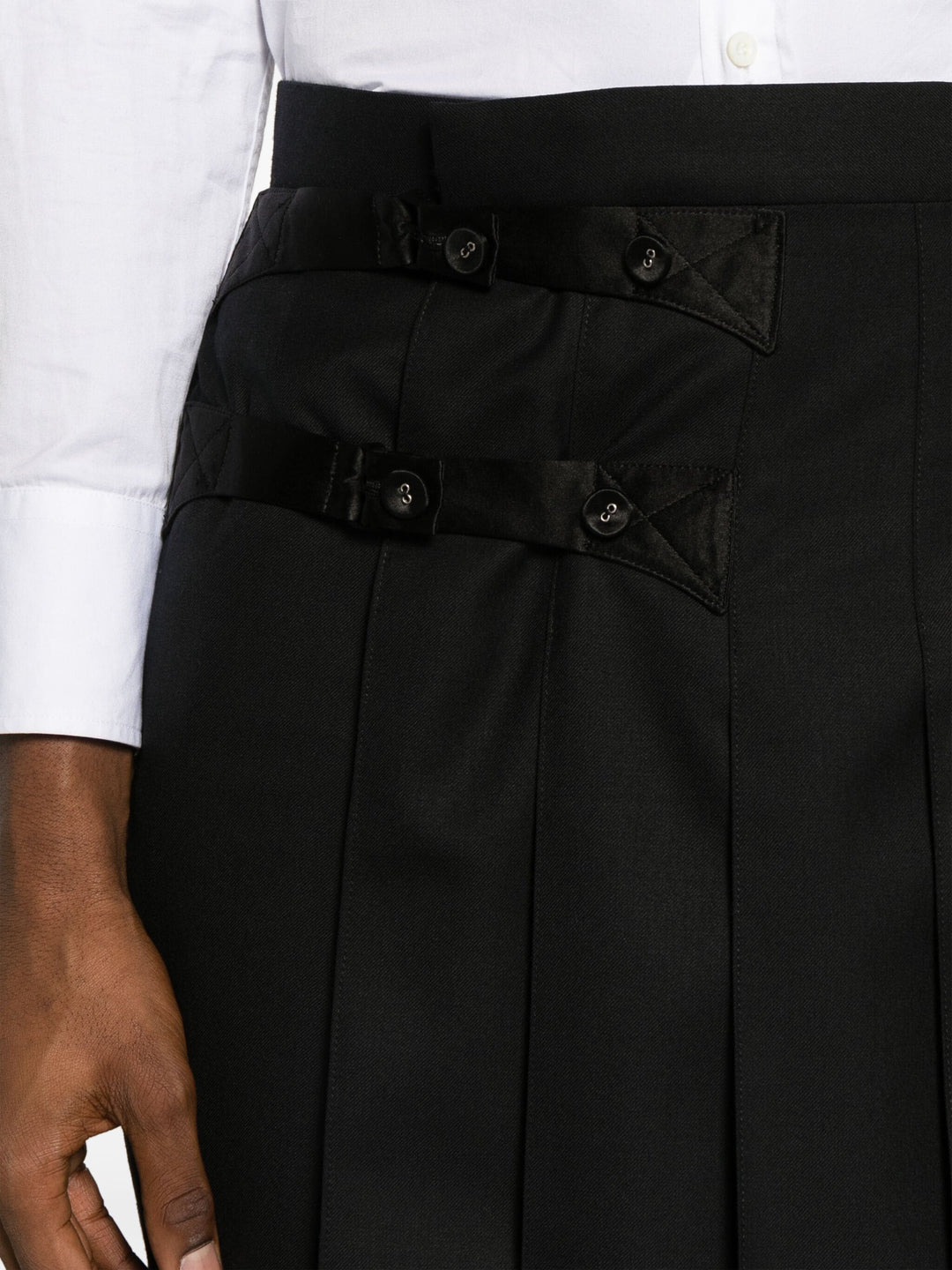 Twill Wool Backstrap Skort - 5