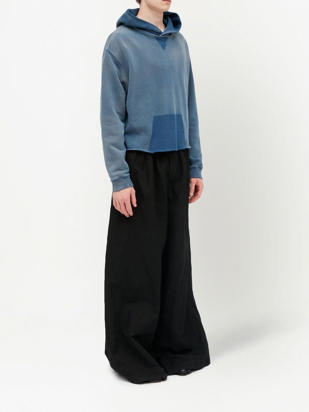 faded hooded sweatshirt - 3