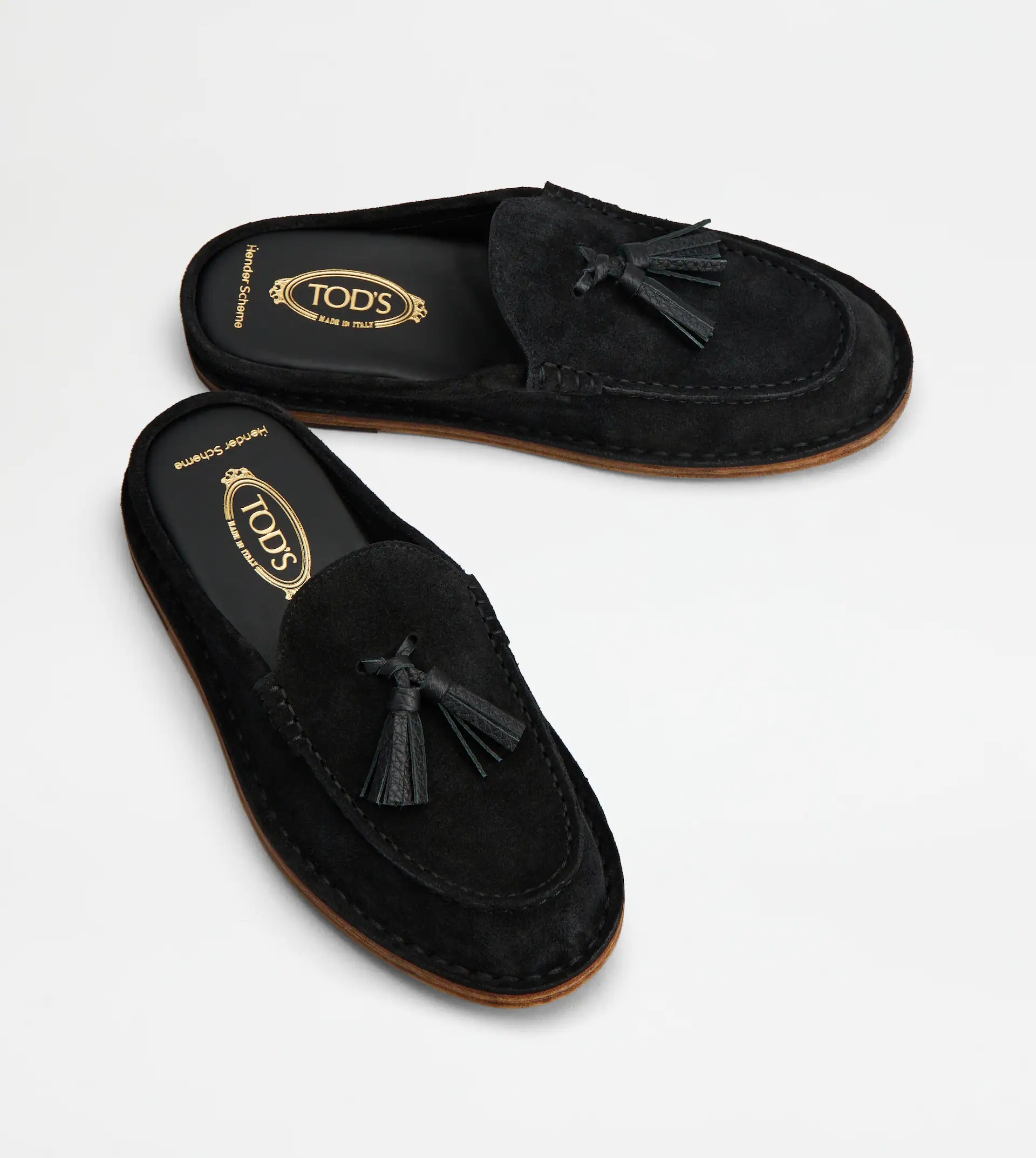 SABOTS IN SUEDE - BLACK - 3