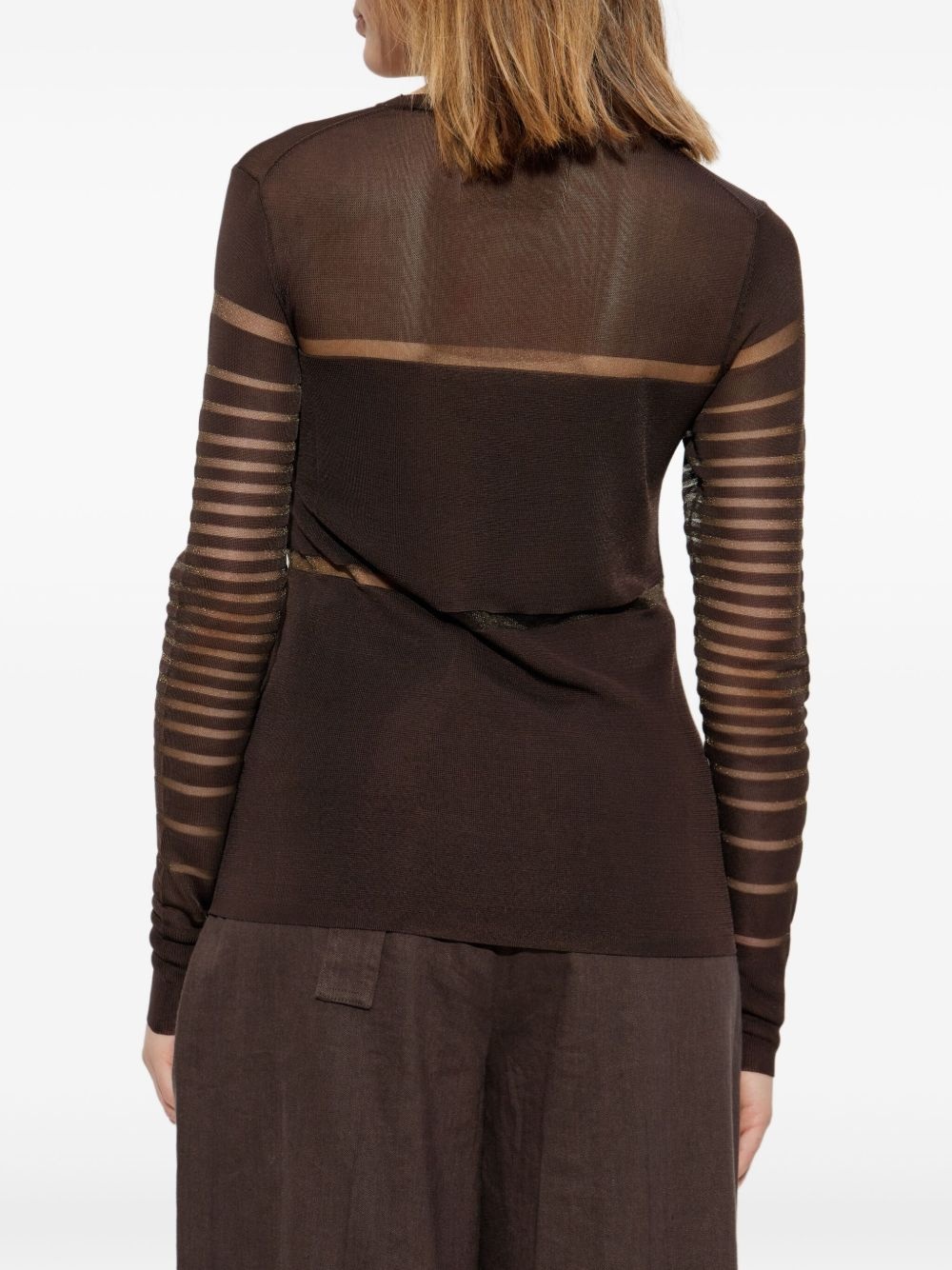 layered long-sleeve top - 4