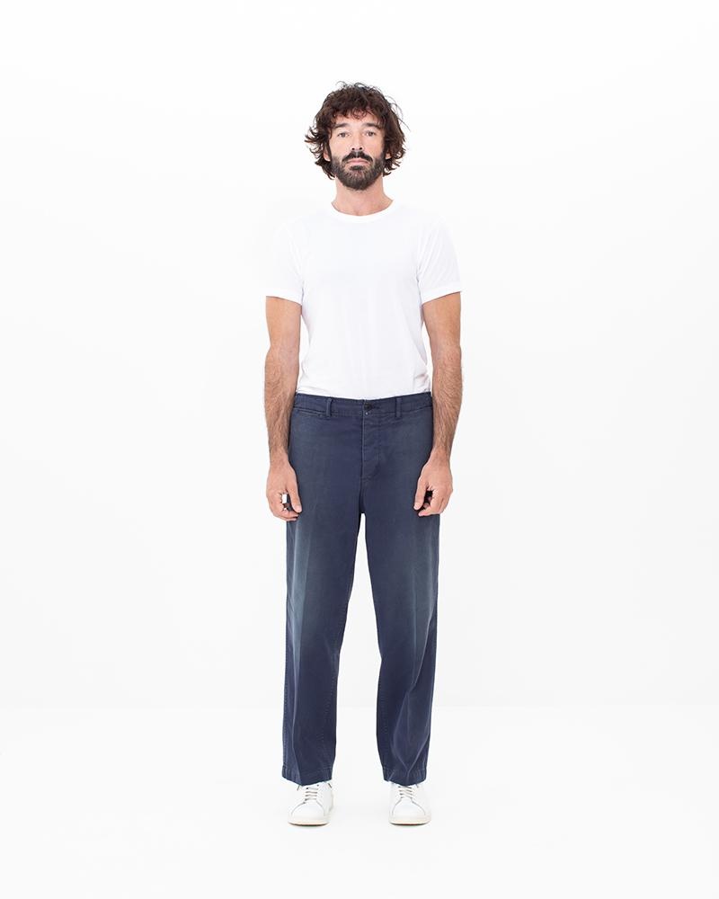FIELD CHINO PANTS DMGD INDIGO - 3