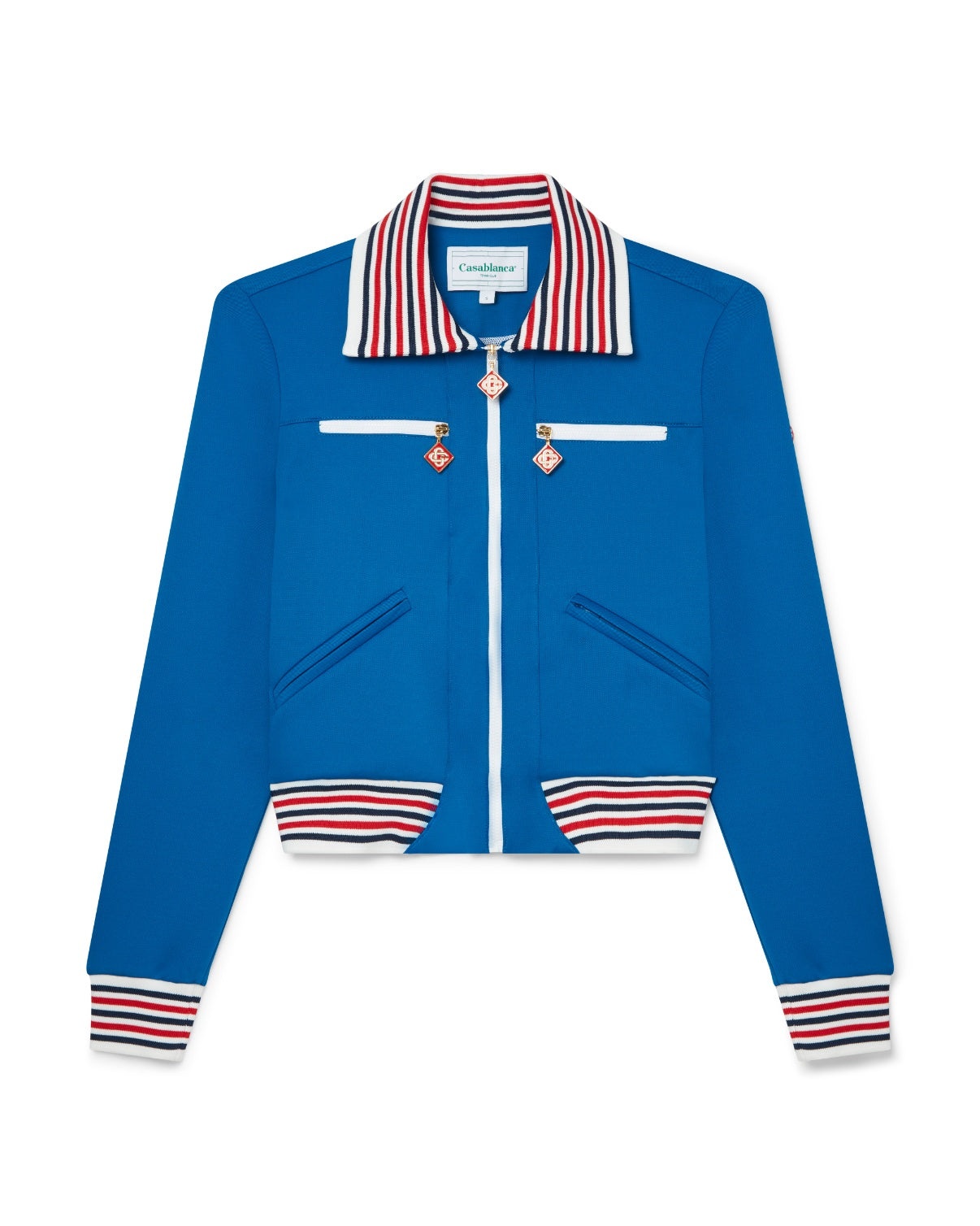 Blue Triple Zip Tracksuit Jacket - 1