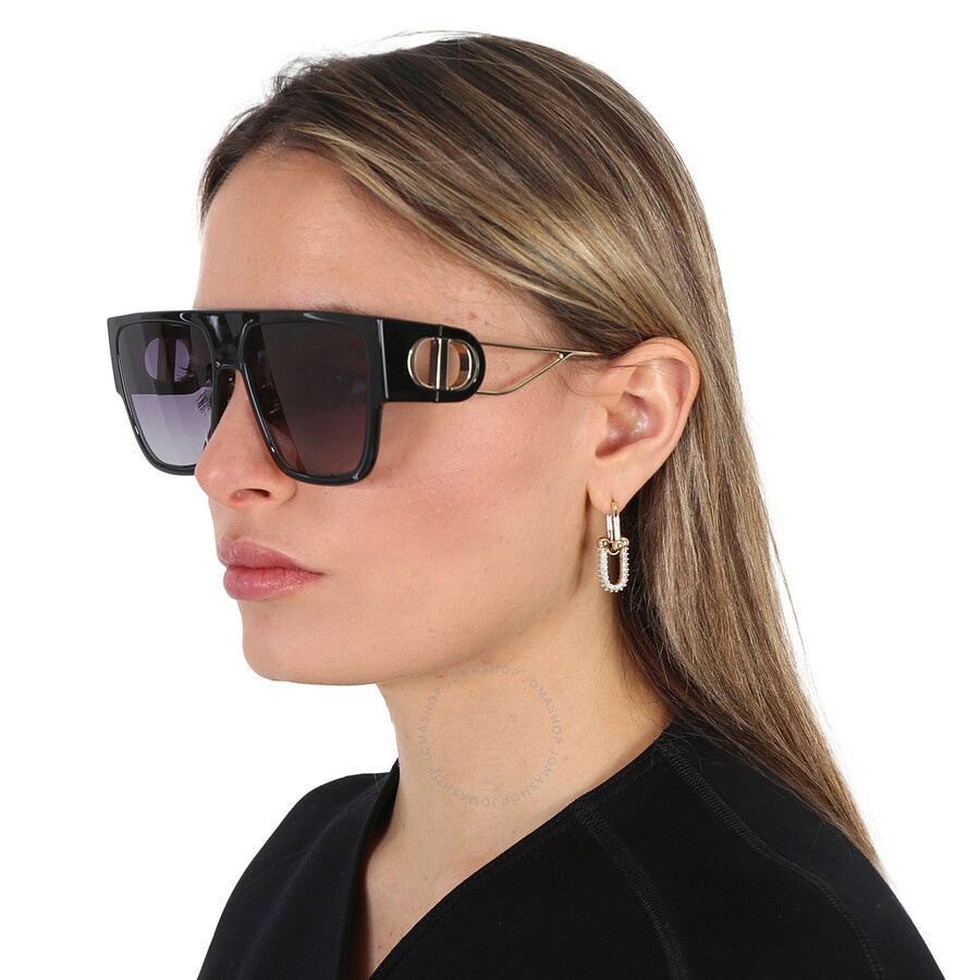 Dior Smoke Browline Ladies Sunglasses 30MONTAIGNE S3U CD40036U 01A 58 - 2