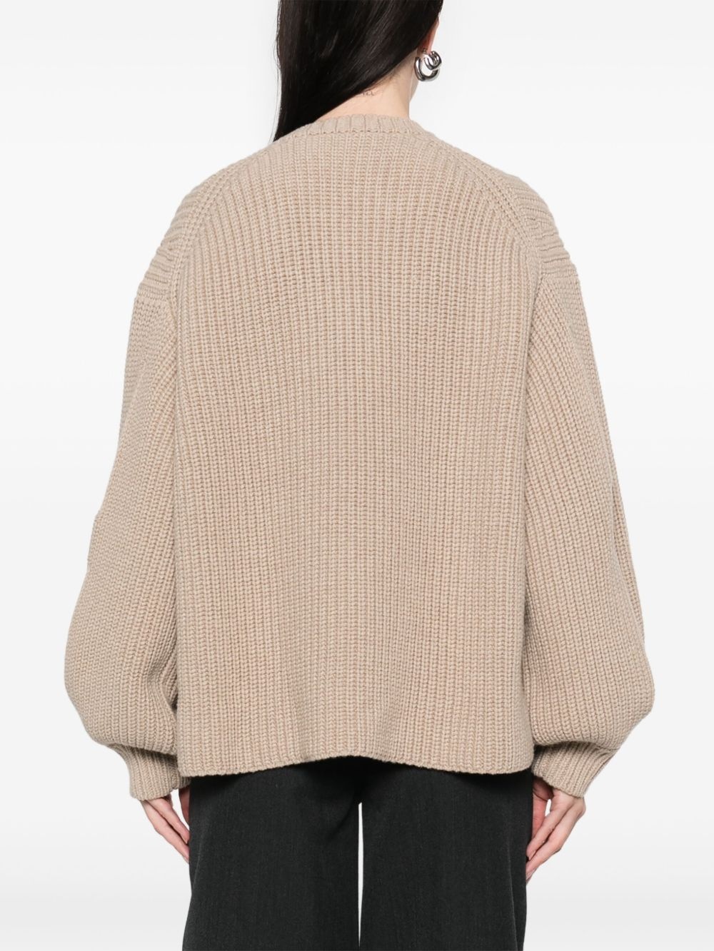 cut out-detail sweater - 4