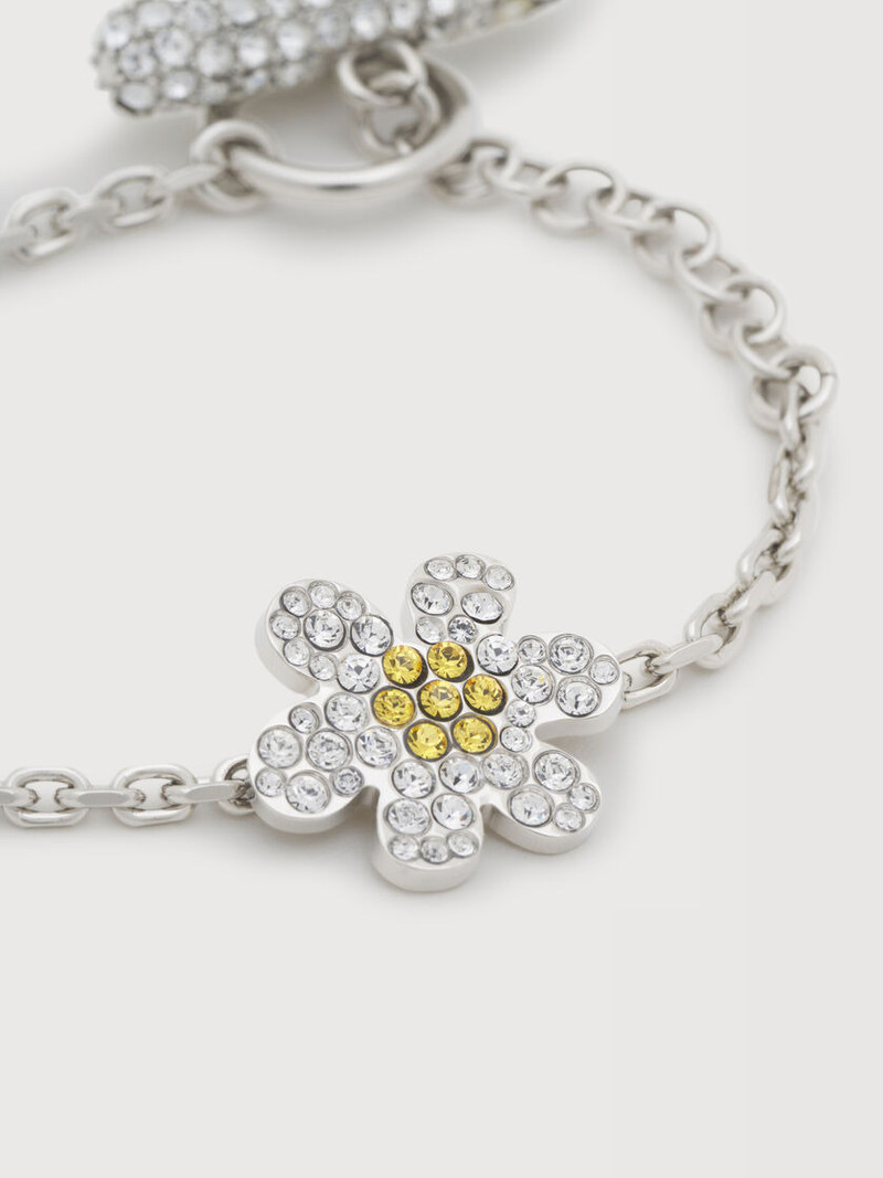 YELLOW RHINESTONE DAISY BRACELET 3