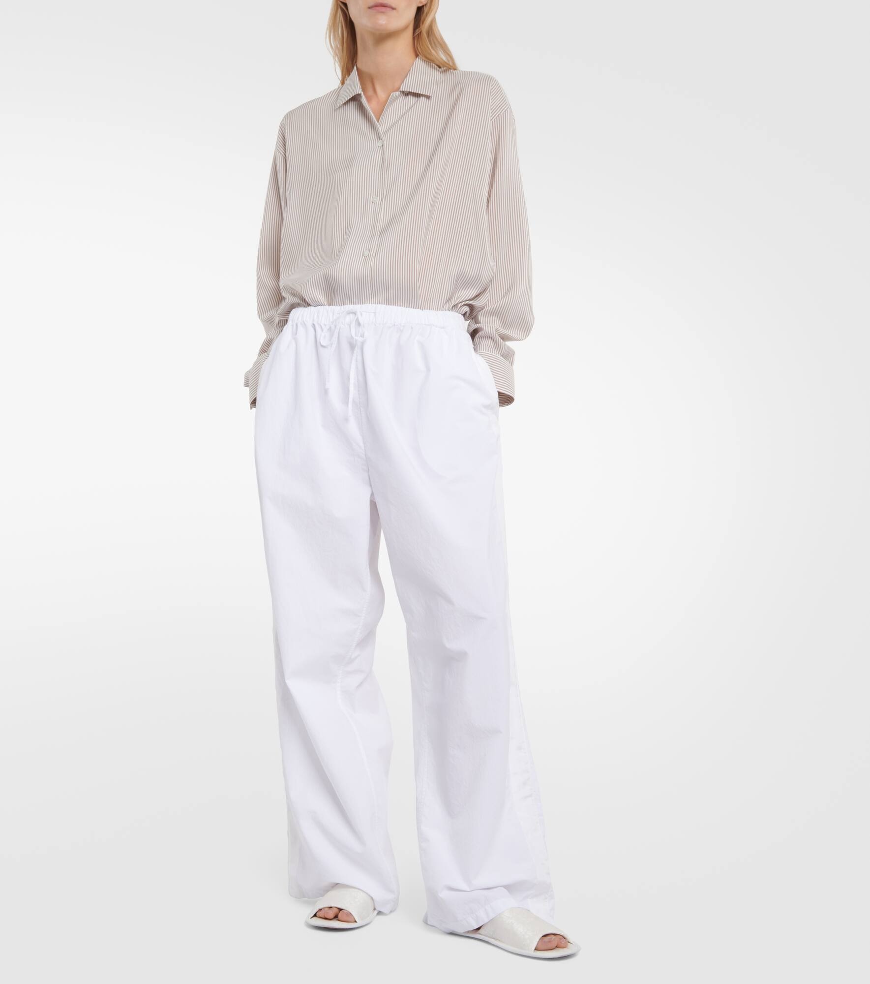 Hubert cotton wide-leg pants - 2