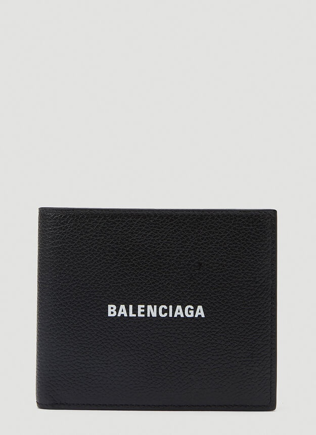 Bi-Fold Logo Wallet in Black - 1