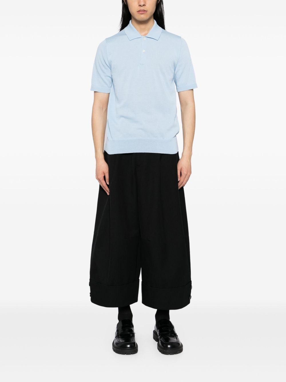 knitted polo shirt - 2