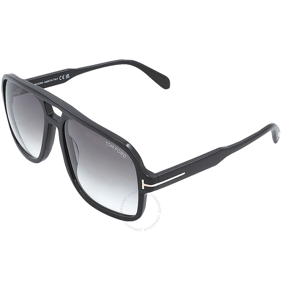 Tom Ford Falconer Smoke Gradient Navigator Men's Sunglasses FT0884 01B 60 - 4