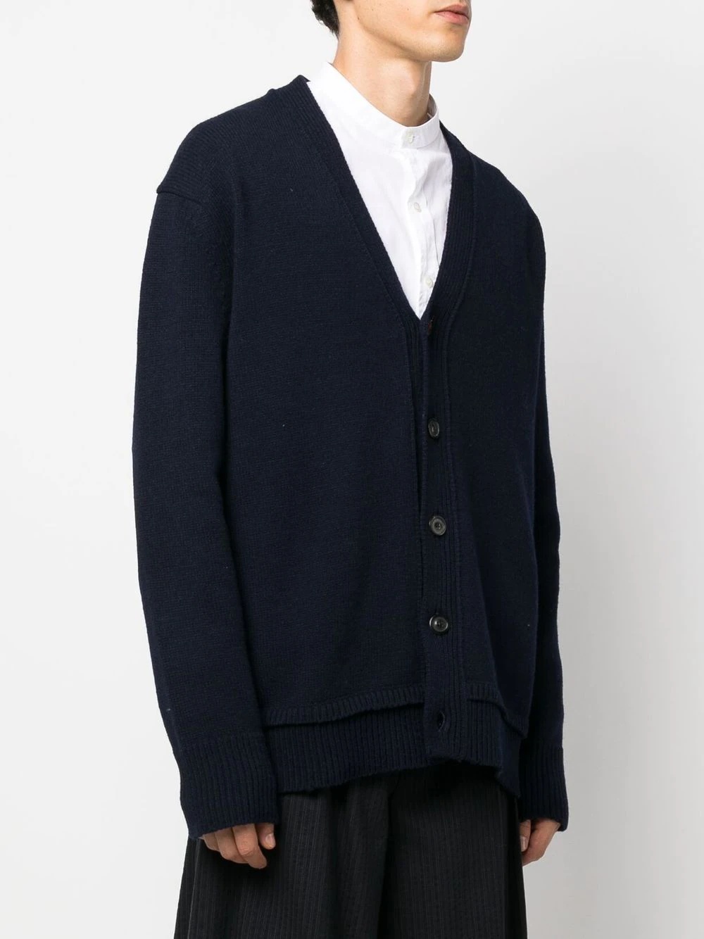 knitted drop-shoulder cardigan - 2