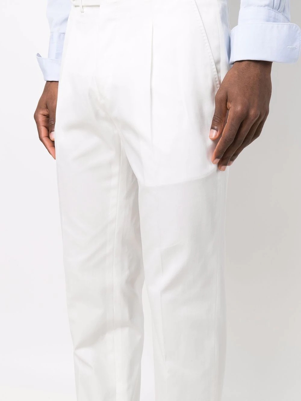 tailored-cut straight-leg trousers - 5