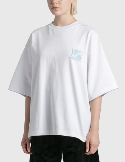 We11done WHITE HOTFIX PATCH T-SHIRT outlook