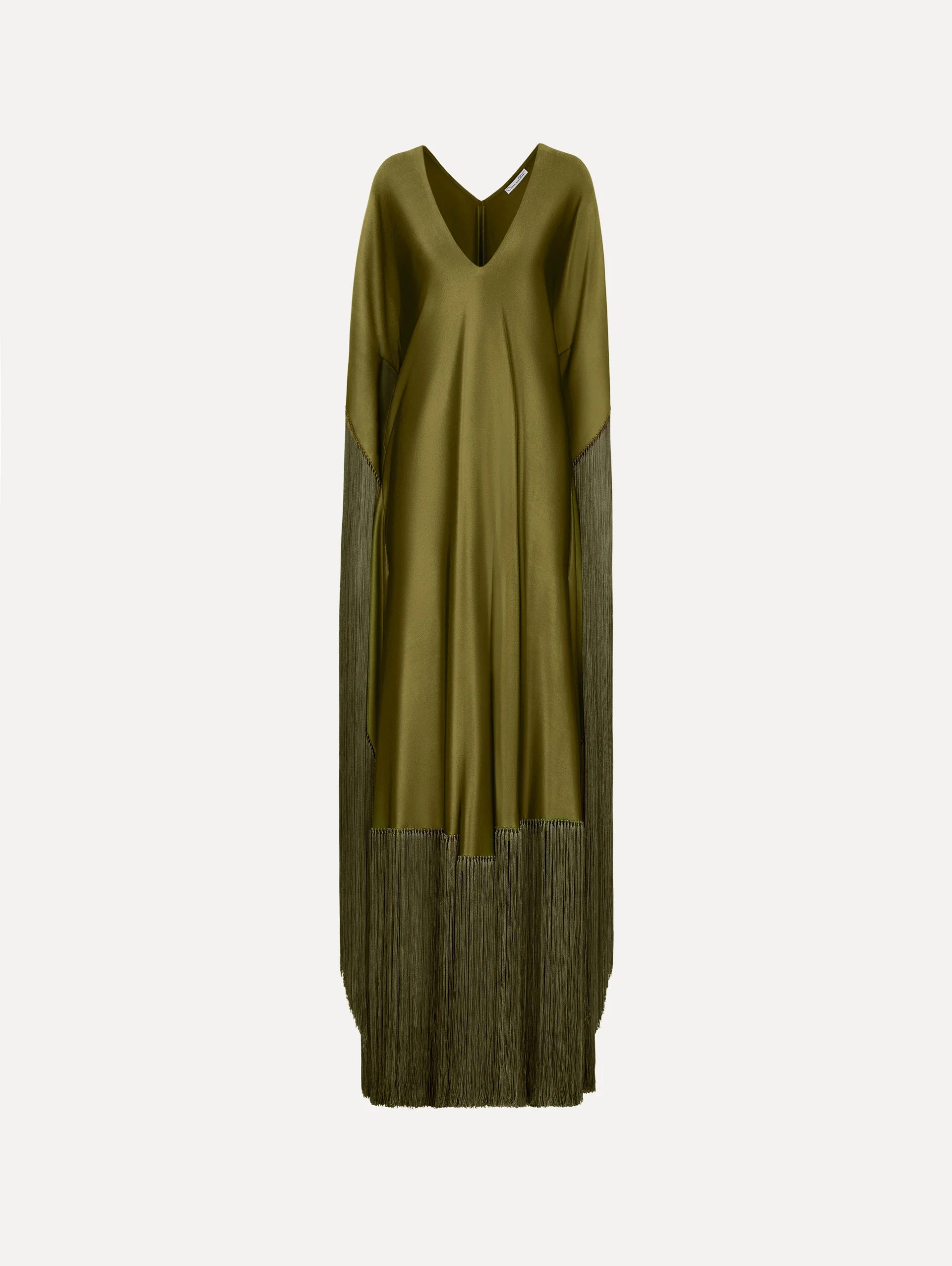 FRINGE JERSEY CAFTAN - 1