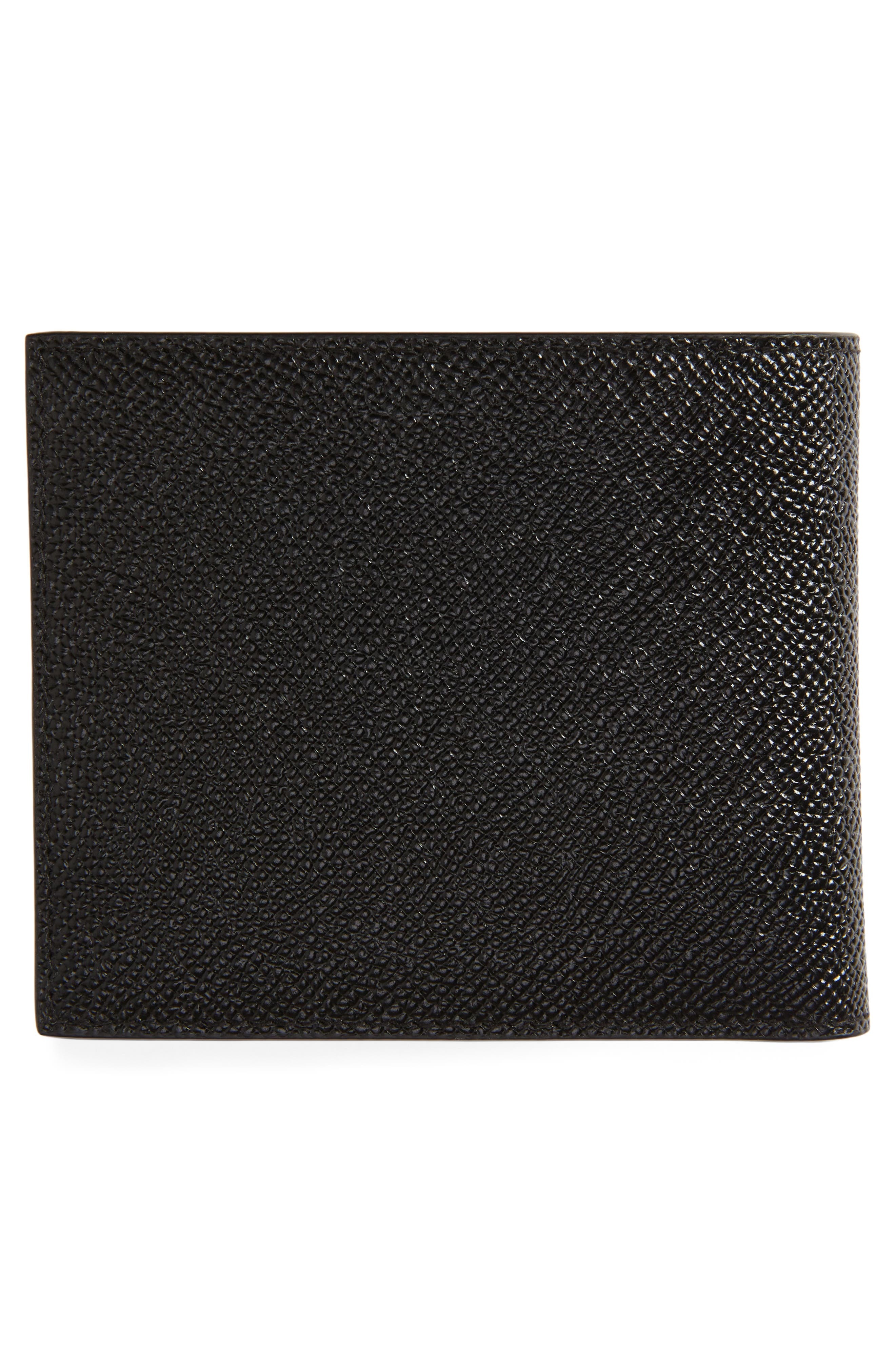 Logo Plaque Leather Bifold Wallet - 3