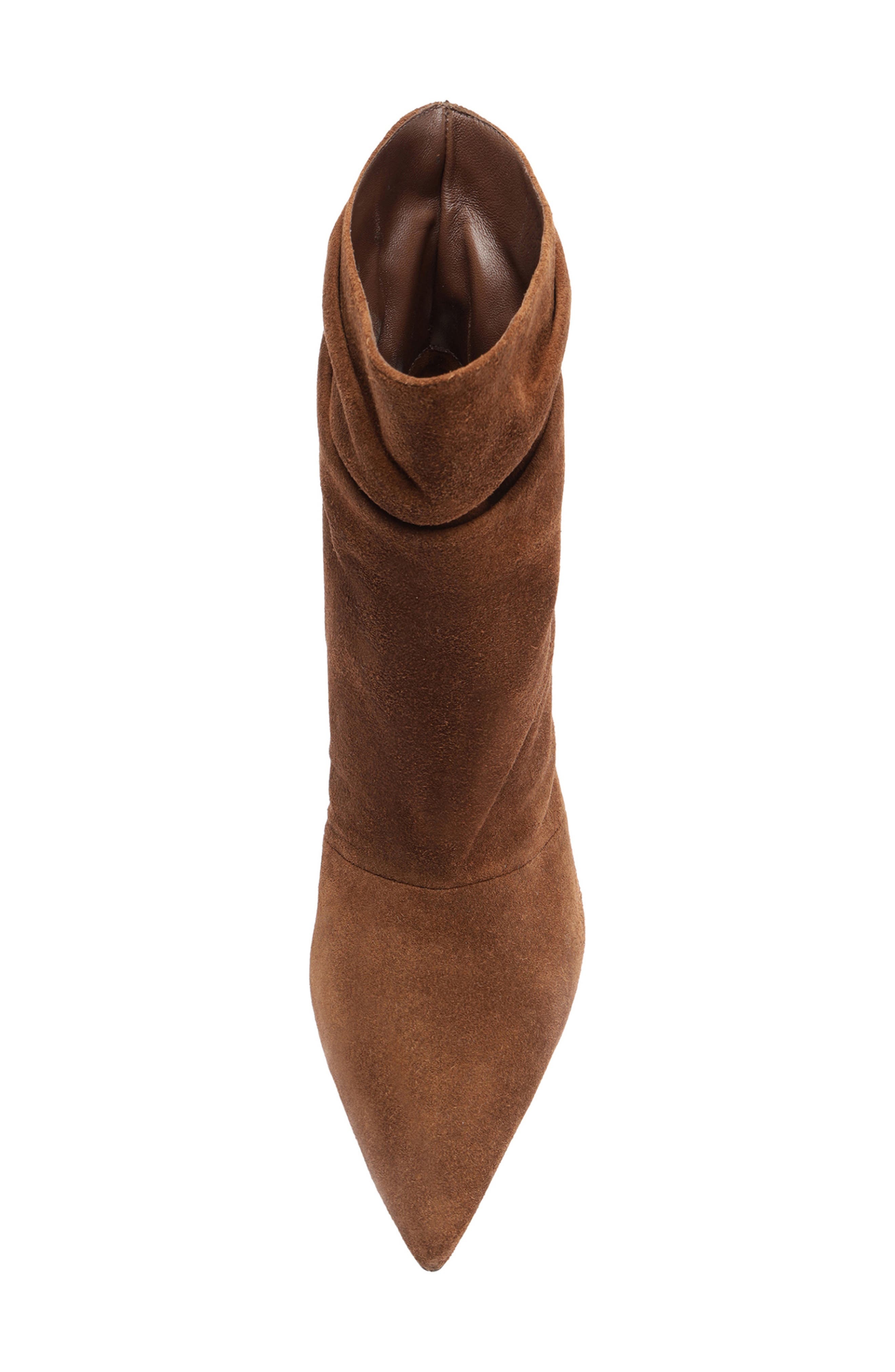 Alexandre Birman Tati Pointed Toe Slouch Bootie in Rich Brown at Nordstrom - 5