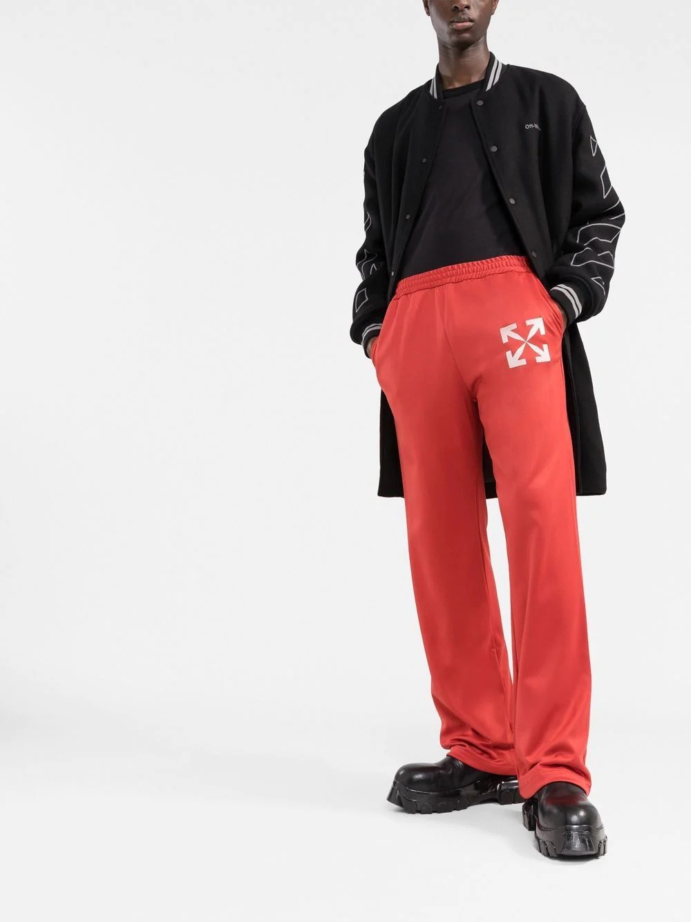 Single Arrow slim track pants - 2