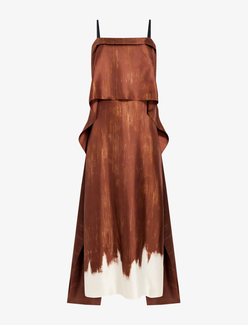 Wilma Dress in Double Printed Silk Twill 1