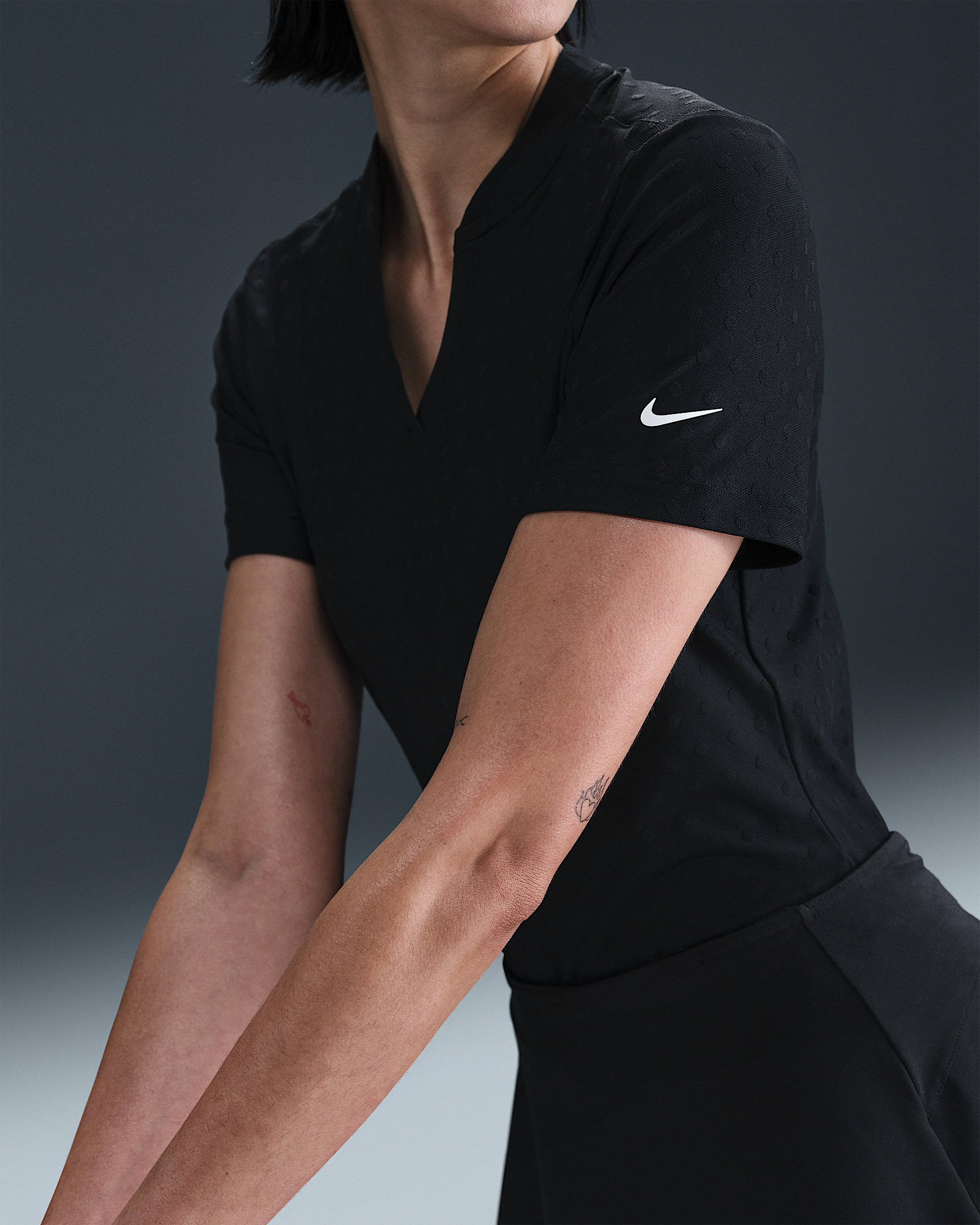 Nike Tour Women's Dri-FIT Short-Sleeve Blade Jacquard Golf Polo - 3