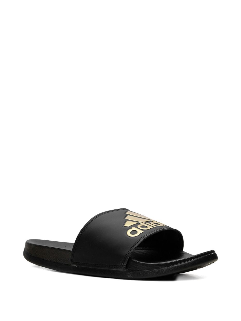 Adilette Comfort "Core Black Gold Metallic" slides - 4