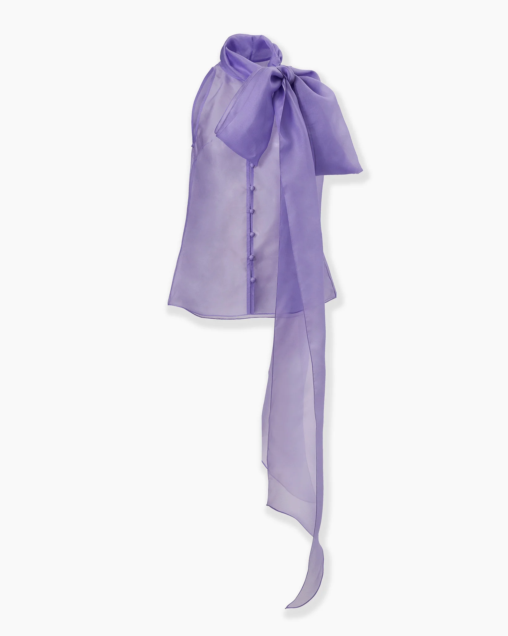 Organza Bow Blouse - 1