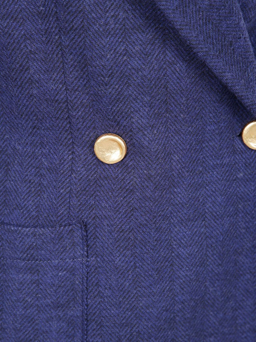 herringbone double-breasted jacket - 3