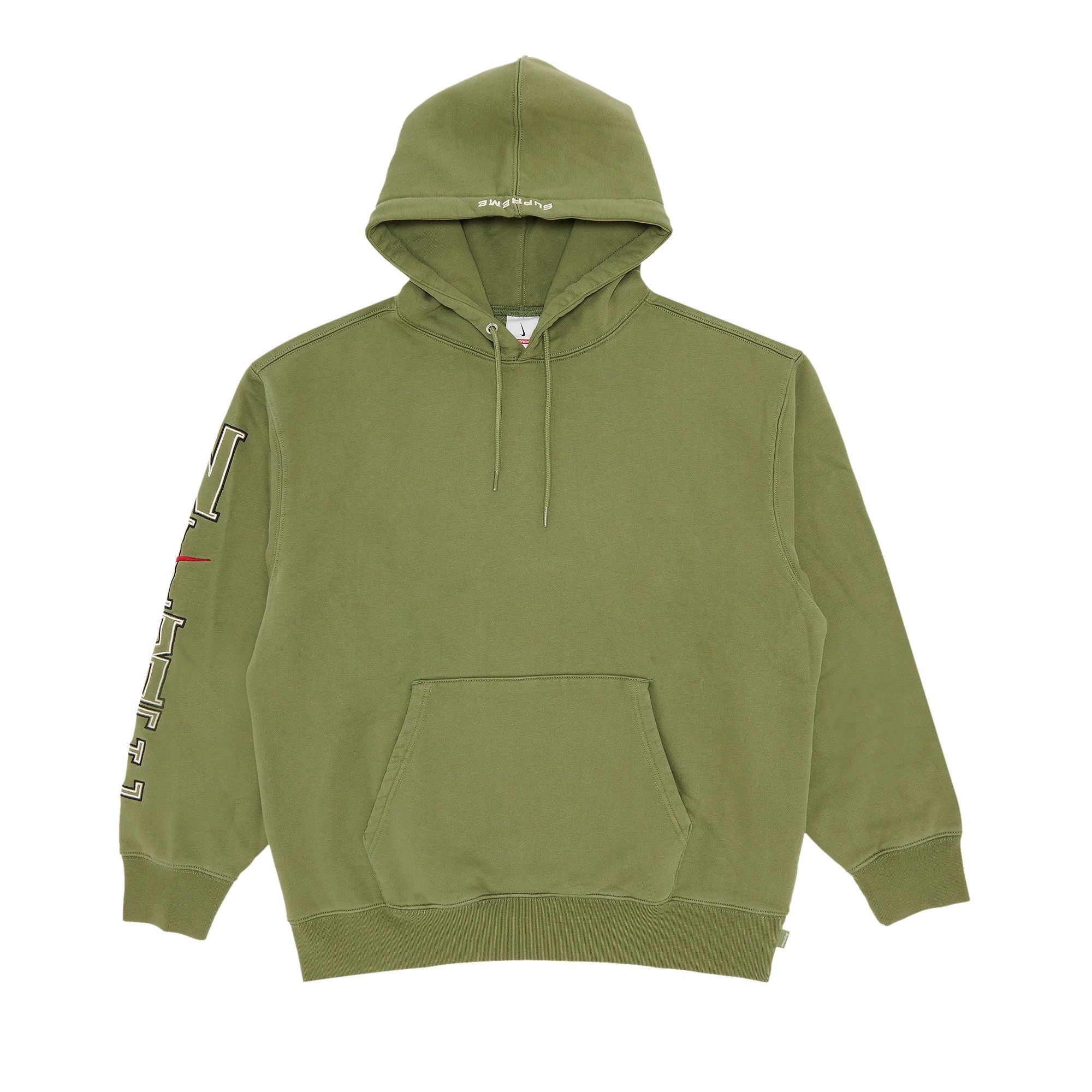 トップス Supreme x Nike Hooded Sweatshirt Olive S Supreme Nike Hooded Sweatshirt Olive Men's - SS24 - US