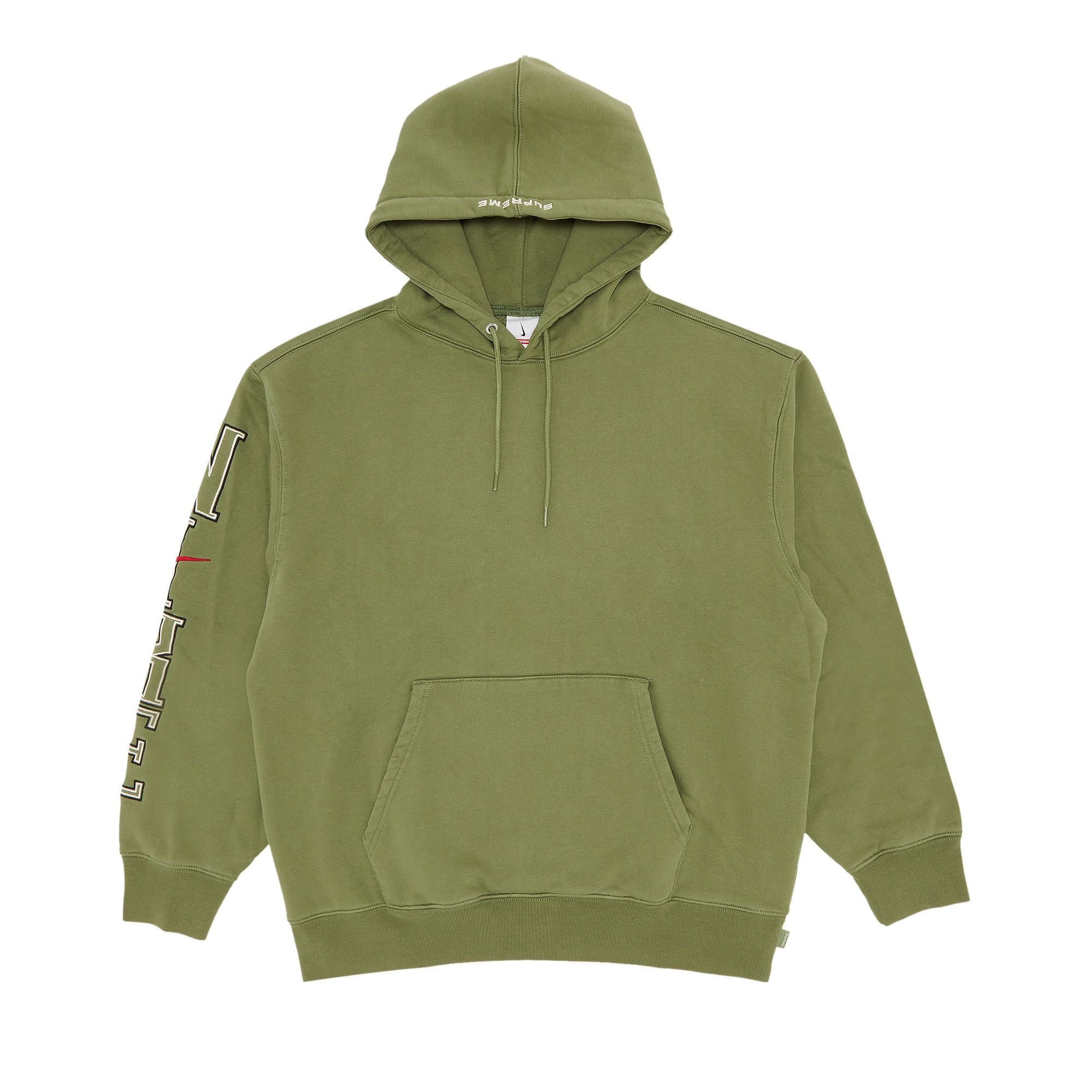 Supreme x Nike Hooded Sweatshirt 'Olive' - 1