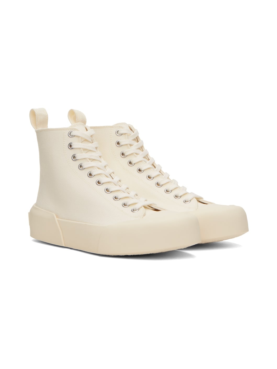 Off-White Cap Toe High-Top Sneakers - 4