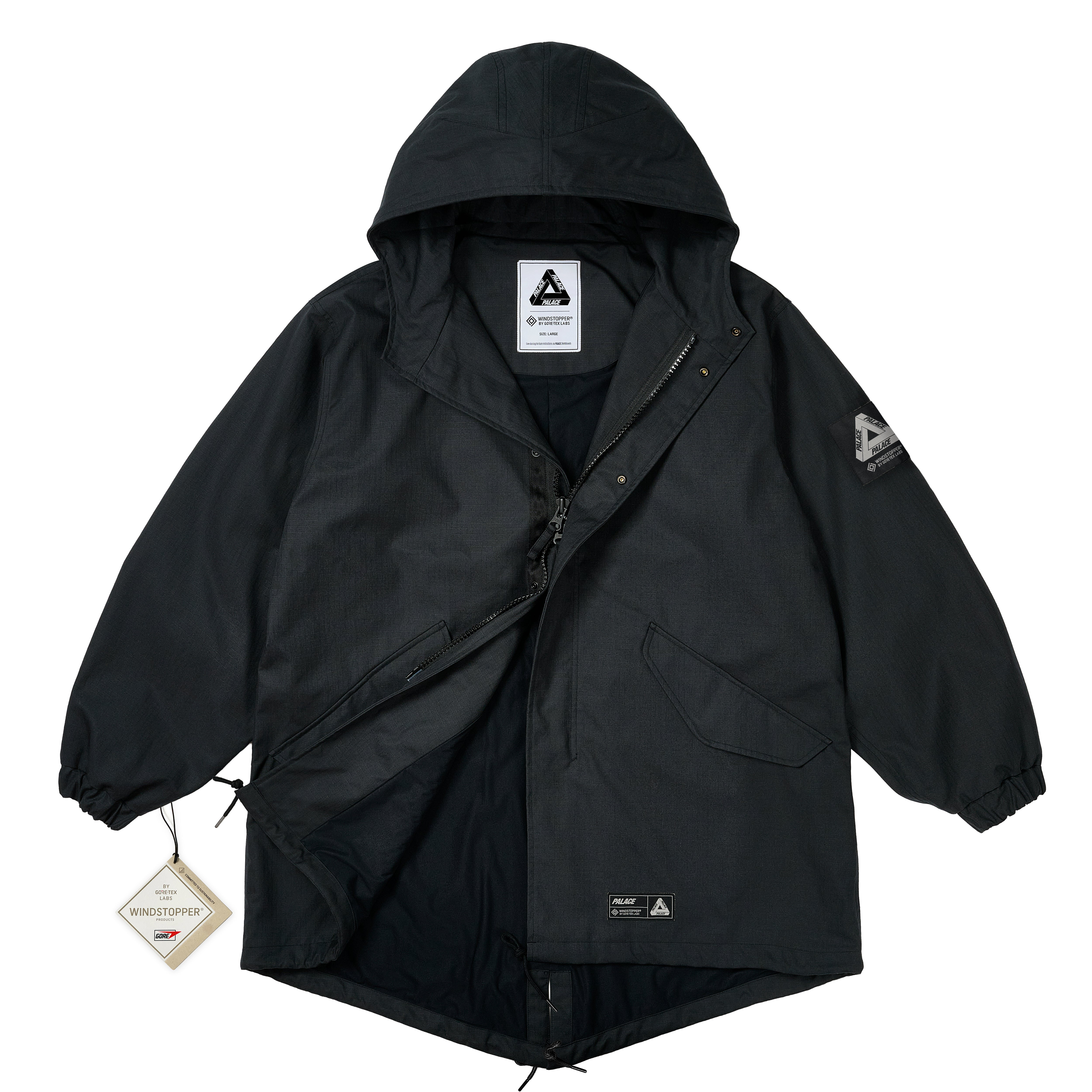 GORE-TEX WINDSTOPPER P51 PARKA BLACK - 2