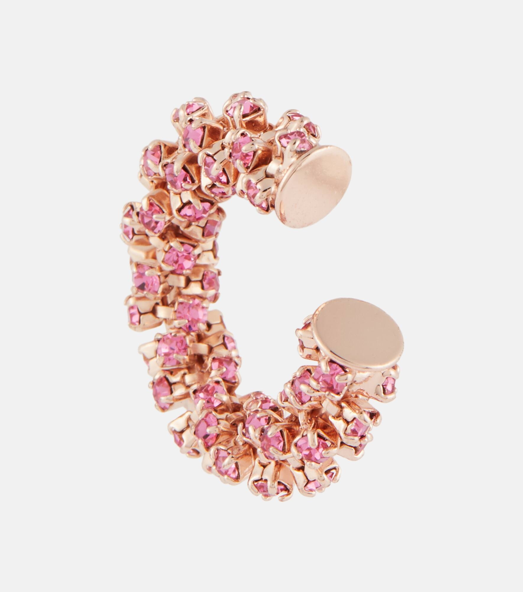 Crystal-embellished clip-on earrings - 5