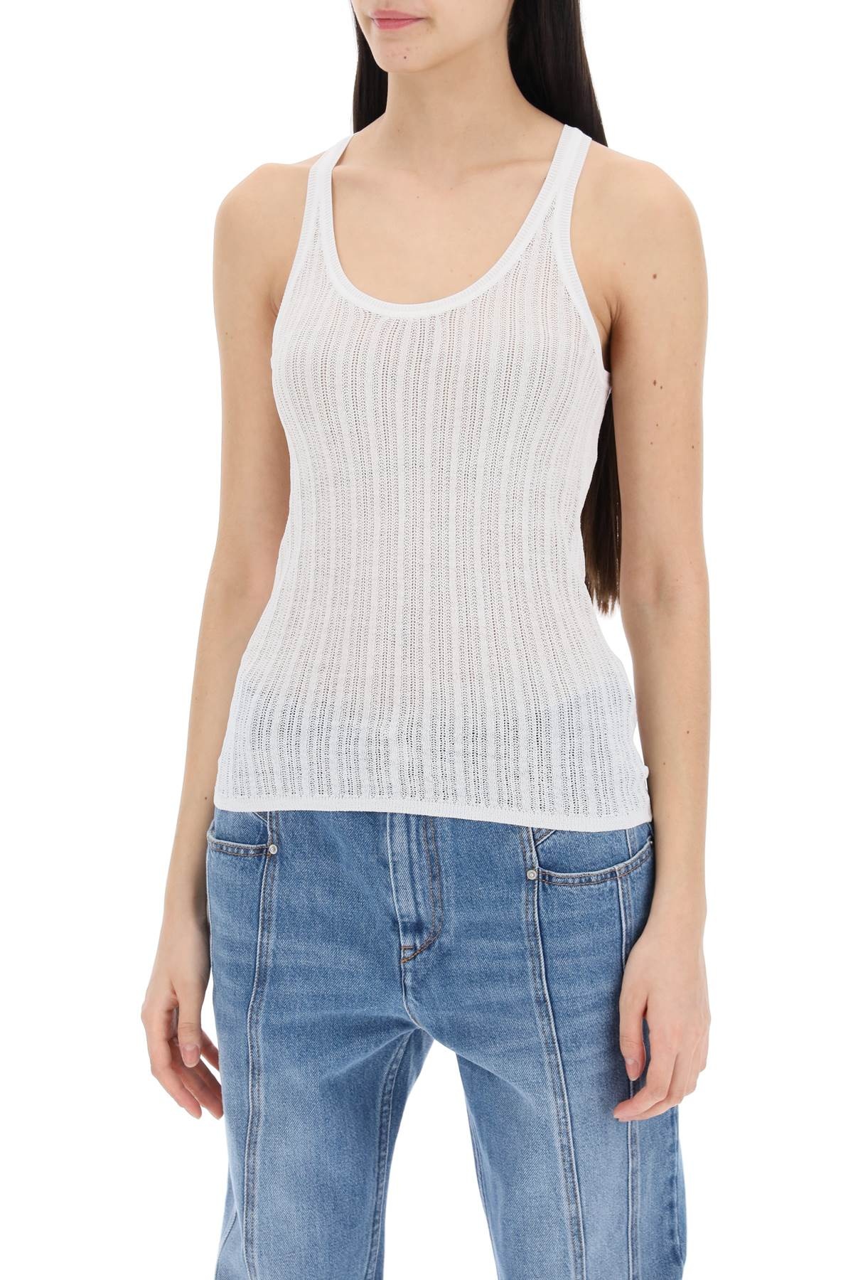 "PERFORATED KNIT TOP - 10